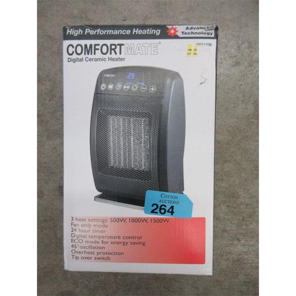 Comfortmate Compact Digital Ceramic Heater 