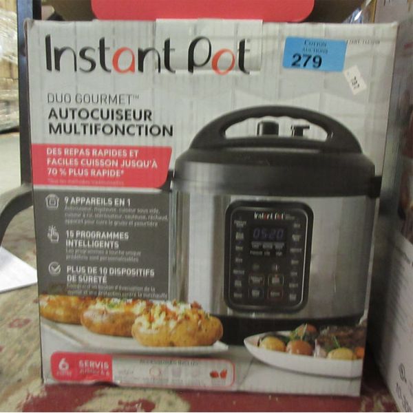 Instant Pot Duo Gourmet Multifunction Cooker 