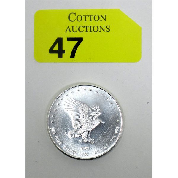 Vintage 1 Oz .999 Silver 1982 Eagle Round 