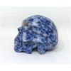 Image 2 : 246 Carat Hand Carved Blue Jasper Skull