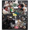 Image 1 : 2 Trays of Fashion & Costume Jewelry - Some Vintage