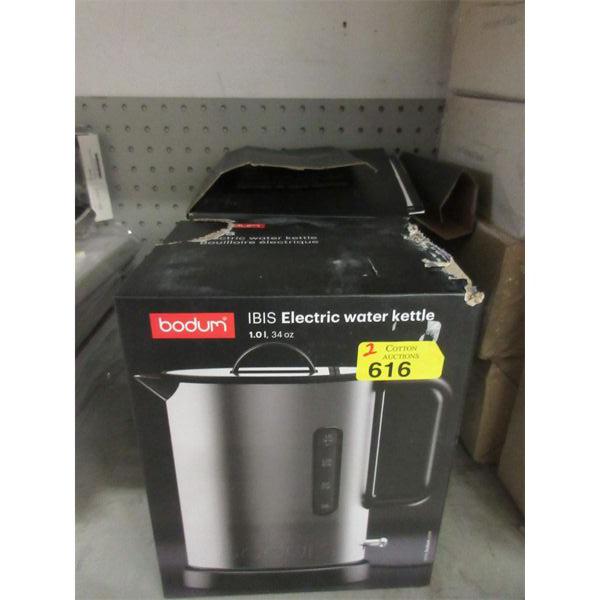 2 Bodum IBIS Electric Water Kettles - 1 L/34 Oz.