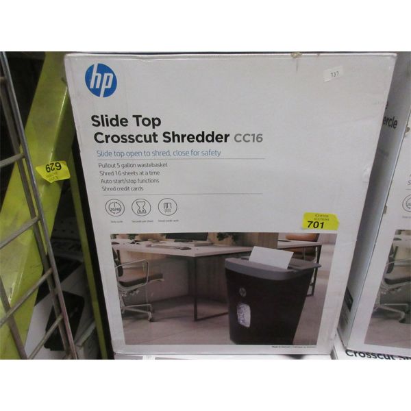 HP CC16 Slide Top 16 Sheet Paper Shredder