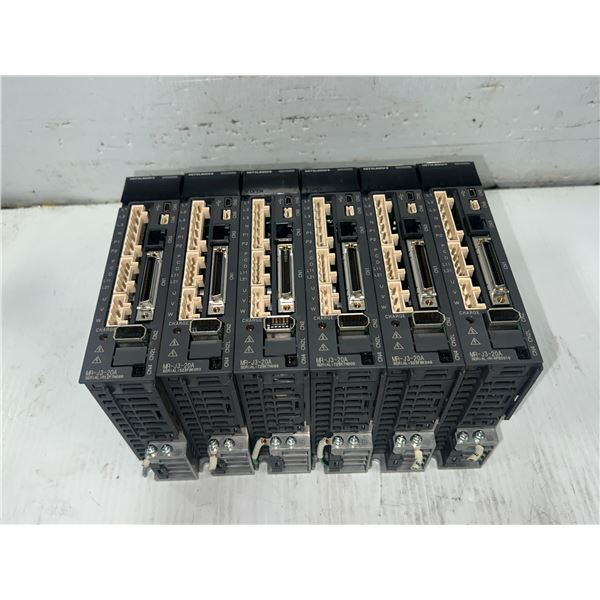 (6) Mitsubishi #MR-J3-20A AC Servo Drives