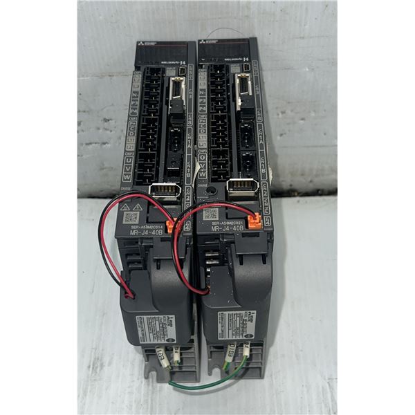 (2) Mitsubishi #MR-J4-40B AC Servo Drives