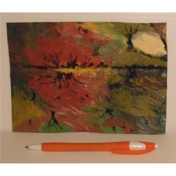 Original fenceless landscape LangdonArt painting -IMAGINE -peinture originale paysage sans clôture