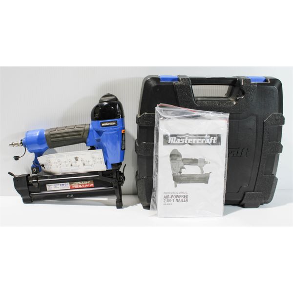 MASTERCRAFT AIR POWERED 2-IN-1 NAILER 18 GA