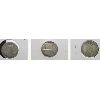 Image 2 : 3-1910 SILVER 25 CENT COINS