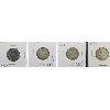 Image 2 : 1918, 1930, 1931, 1937 SILVER 25 CENT COINS