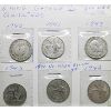 Image 1 : 1940, 1941, 1943, 1945, 1947, 1948 SILVER 25 CENT COINS