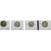 Image 1 : 1953, 1955, 1957, 1958 SILVER 25 CENT COINS