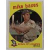 Image 1 : 1959 TOPPS #381 MIKE BAXES BASEBALL CARD