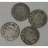 Image 1 : 4 CANADA SILVER HALF DOLLARS 50 CENT COINS