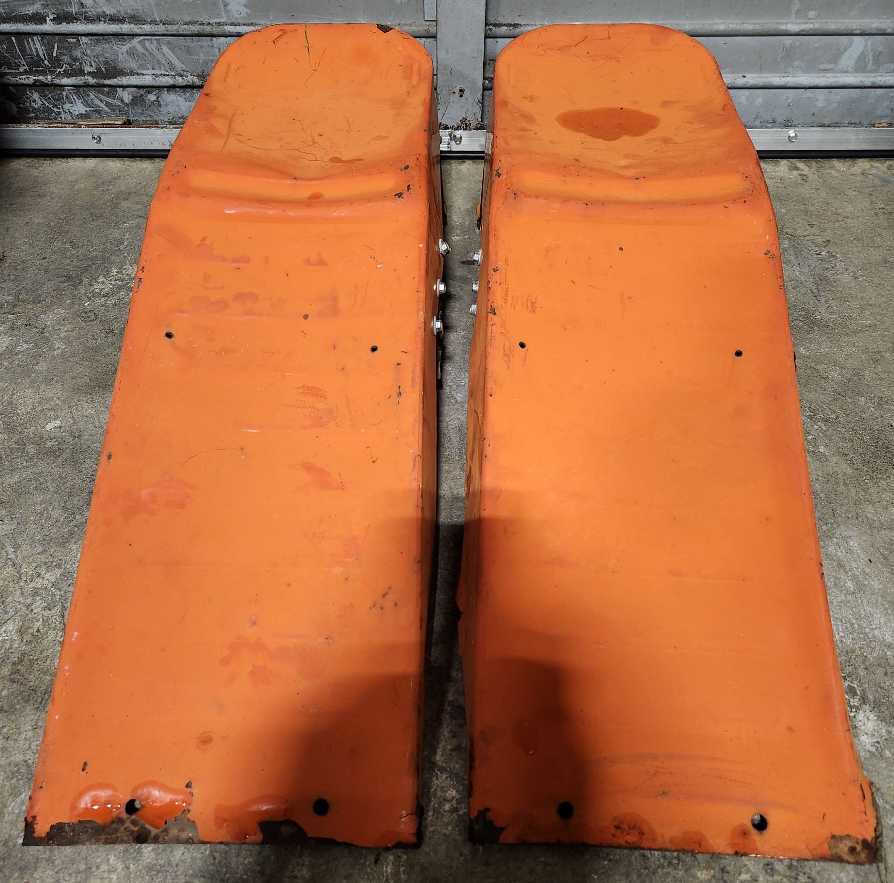 Vintage Orange Car Ramps