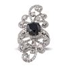 Image 1 : 3.16 ctw Black Diamond 18K White Gold Ring (5.28 ctw Diamonds)