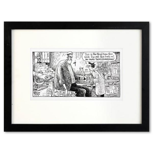 Frankenstein Skateboarding by Bizarro Original