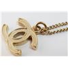 Image 7 : Chanel Vintage Gold-tone Metal Large Size CC Logo Chain Necklace