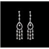 Image 1 : 1.15 ctw Diamond Earrings - 18KT White Gold
