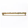 Image 5 : Antique Victorian 14K Yellow Gold Green Tourmaline Pearl Milgrain Bar Brooch Pin
