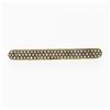 Antique Art Nouveau 14k Yellow Gold 3 Row Pave Seed Pearl 1920 Bar Pin Brooch