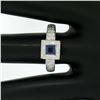 Image 9 : New Platinum Sapphire and Diamond Engagement Ring