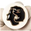 Image 3 : Chanel White Faux Pearl Mademoiselle Profile Pin Brooch