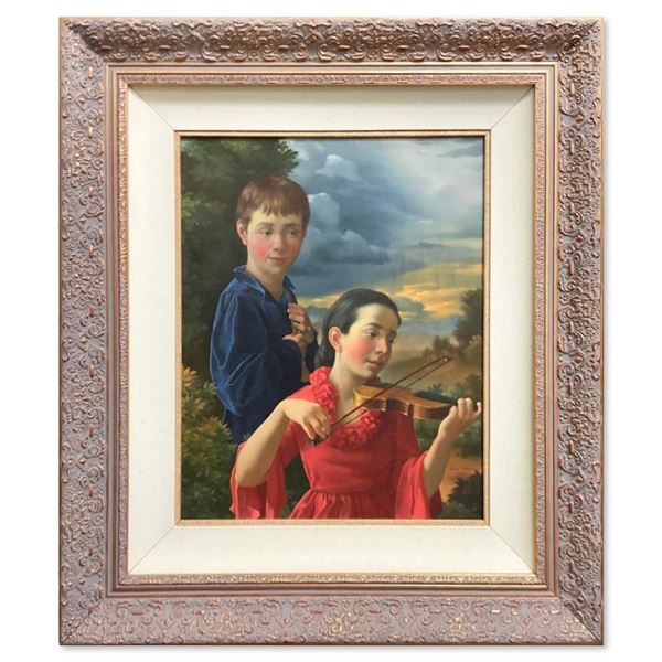 Violin at Dusk by Kurbanov Original