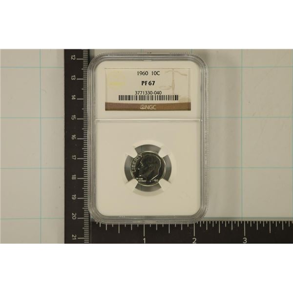1960 SILVER ROOSEVELT DIME NGC PF67