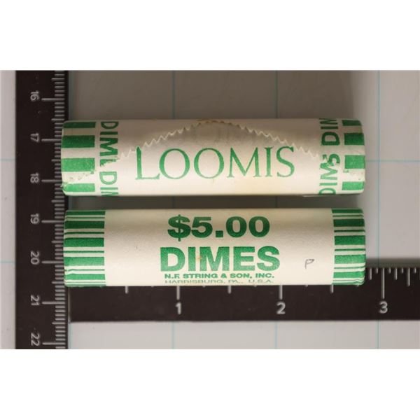 2 SOLID DATE ROLLS OF 2011-P & D BU ROOSEVELT