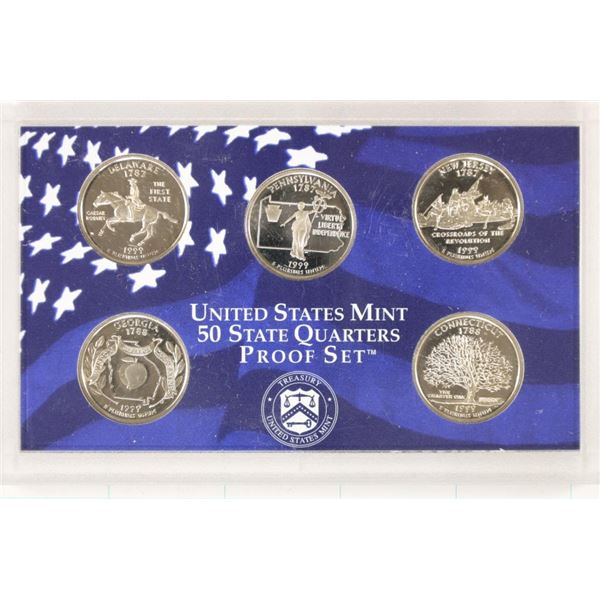 1999 US 50 STATE QUARTERS PROOF SET NO BOX