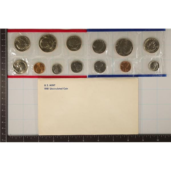 1981 US MINT SET (UNC) P/D/S (WITH ENVELOPE)