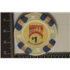 Image 1 : $1 BELLE CASINO CHIP.BILOXI, MISSISSIPPI