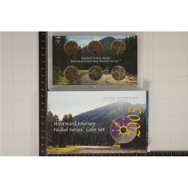 2005 WESTWARD JOURNEY 6 NICKEL COIN SET WITH