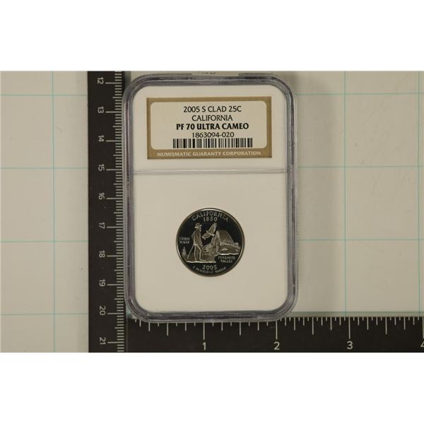 2005-S CALIFORNIA QUARTER NGC PF70 ULTRA CAMEO