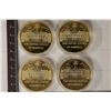 Image 2 : 4-METAL 1 1/2'' WHITE HOUSE SOUVENIR PF MEDALS: