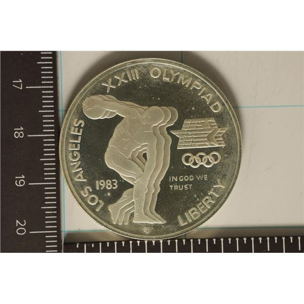 1983-S PROOF SILVER DOLLAR  LOS ANGELES OLYMPIAD 