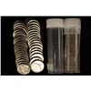 Image 1 : 2 SOLID DATE ROLLS OF BU 1963 JEFFERSON NICKELS.