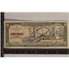 Image 1 : 1958 CUBA 10 PESO BILL INK ON OBVERSE