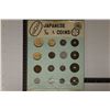 Image 1 : JAPANESE 13 COIN SET ON CARDBOARD CONTAINS: SOME