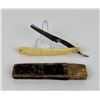 Image 2 : Antique Sheffield Straight Razor Celluloid Handle