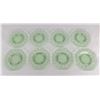 Image 2 : Octagon Uranium Vaseline Depression Glass Plates