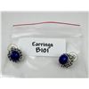 Image 4 : Sterling Silver Lapis Lazuli Earrings