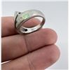 Image 4 : Zuni Sterling Silver Inlaid Fire Opal Ring