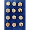Image 2 : Navajo Sterling Silver Button Covers