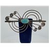 Image 1 : Navajo Sterling Silver Turquoise Brooch