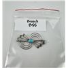 Image 3 : Navajo Sterling Silver Turquoise Brooch