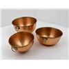 Image 1 : Vintage Copper Nesting Bowl Set