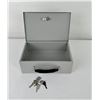 Image 1 : Locking Metal Strong Box With Key