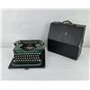 Image 1 : Antique Green Royal Portable Typewriter With Case