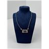 Image 1 : Sterling Silver and Lapis Lazuli Necklace